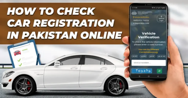 How to check car registration in Pakistan online