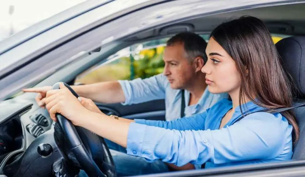 L shape driving test