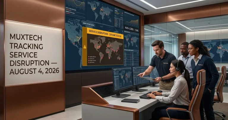MuxTech Tracking Service Disruption — August 4, 2026